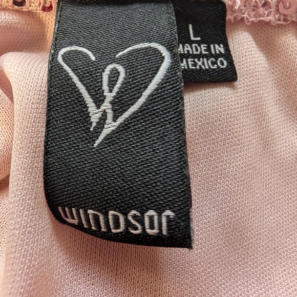 Barbie Pink Side Tie Bodycon Sequin Mini Dress By Size L - Picture 4 of 4